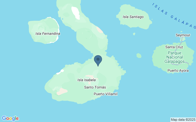 Kaart met locatie Isla Isabela